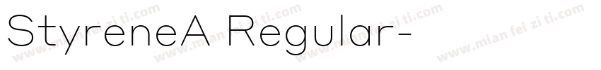StyreneA Regular字体转换